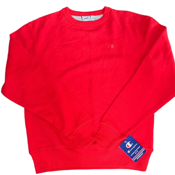 Champion Other - Champion Power Blend Fleece Lined Men's Red Crewneck Sweatshirt NWT